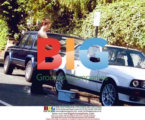 Max Beesley Washing Car Shirtless