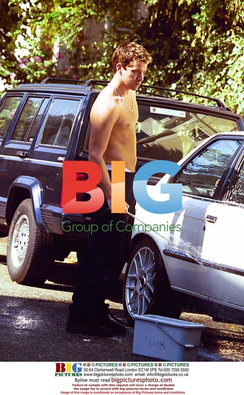 Max Beesley Washing Car Shirtless