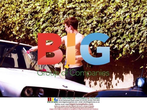 Max Beesley Washing Car Shirtless