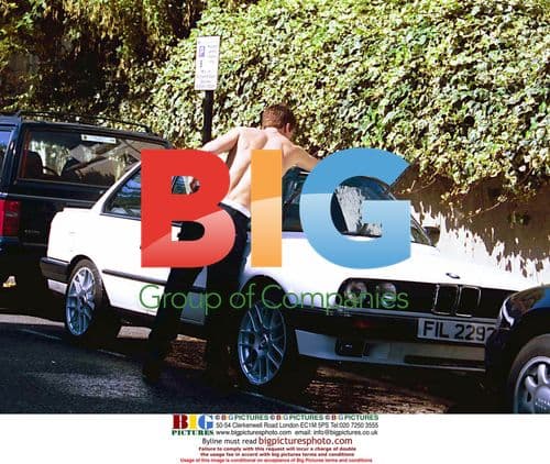 Max Beesley Washing Car Shirtless