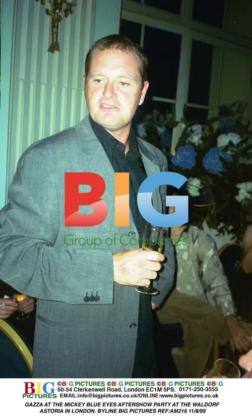 Paul Gascoigne at "Mickey Blue Eyes" after party
