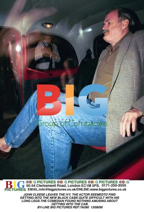 John Cleese leaving The Ivy