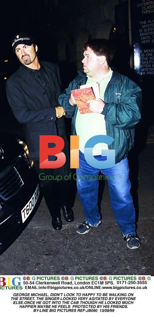 George Michael Looks Agitated