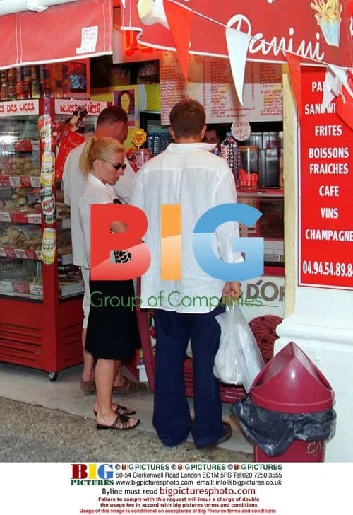 Geri Halliwell Shopping with George Michael's Boyfriend in Saint-Tropez
