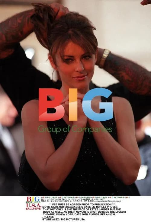 Liz Hurley Estee Lauder Ad Shoot