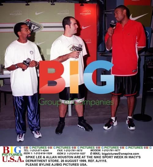 Alan Houston and Spike Lee at Nike event in NYC
