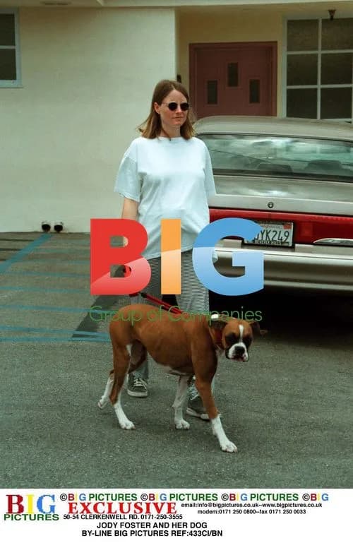 Jodie Foster and her dog