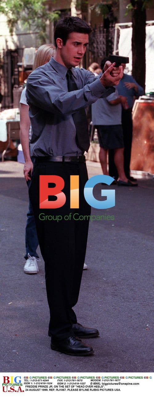 Freddie Prinze Jr at 'Head Over Heels' shoot