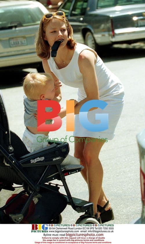 Jodie Foster and son Charles in LA park