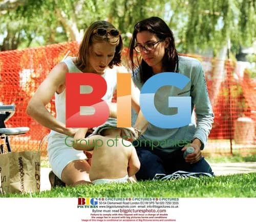Jodie Foster and son on park outing