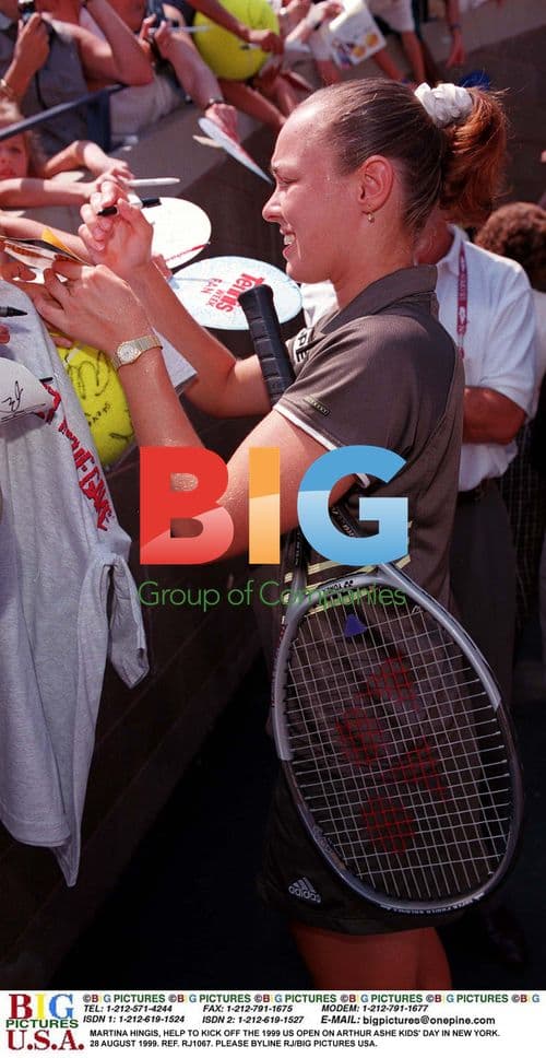 Martina Hingus at 1999 US Open Kids Day