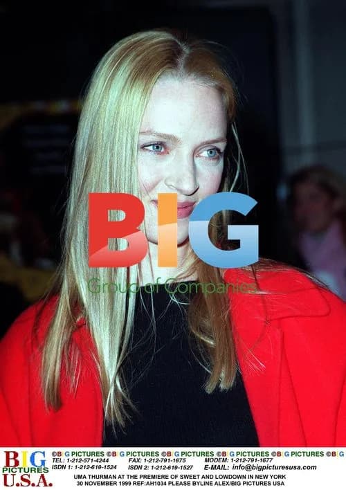 Uma Thurman at Sweet and Lowdown Premiere
