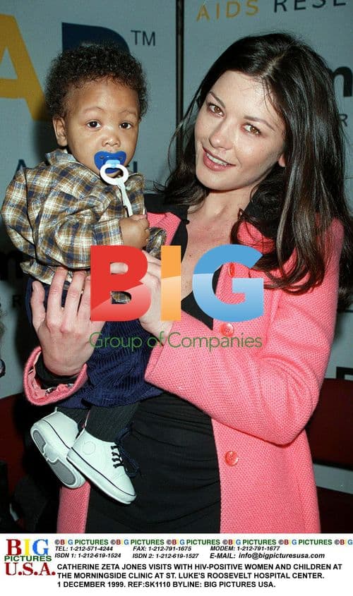 Catherine Zeta-Jones Visits HIV Clinic