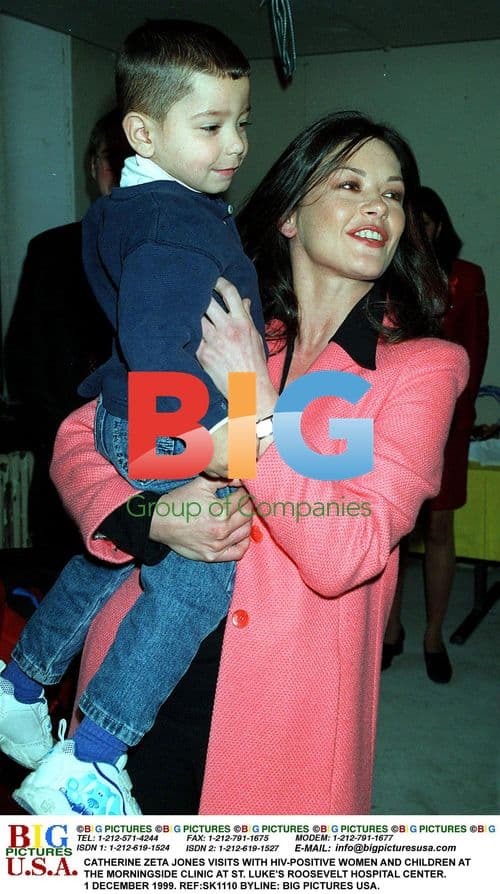 Catherine Zeta-Jones Visits HIV Clinic