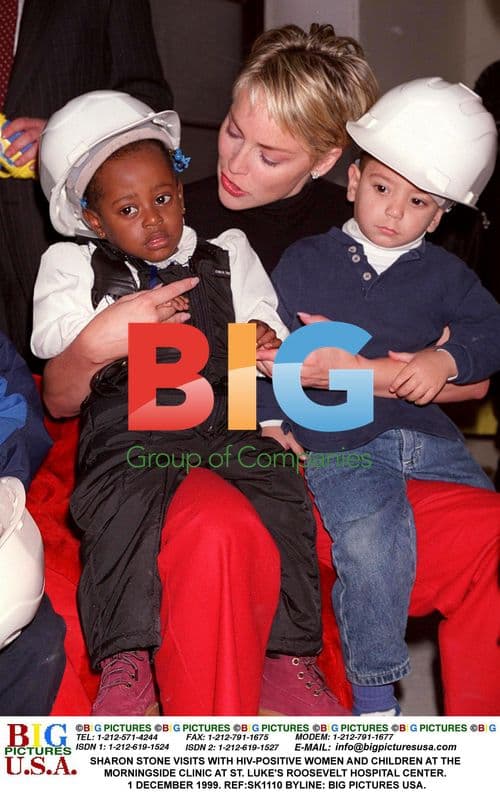 Sharon Stone Visits HIV-Positive Women and Children