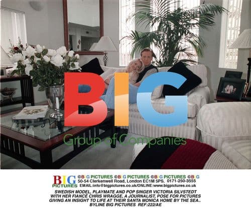 Victoria Silvstedt and Chris Wragge at Home