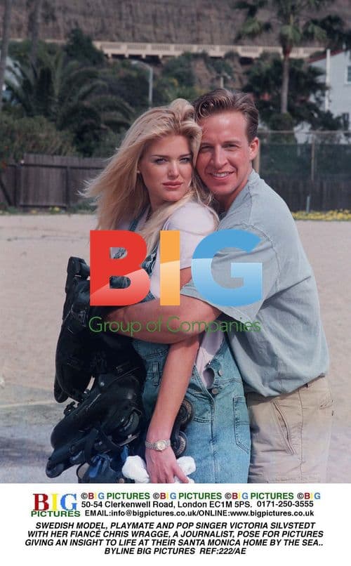 Victoria Silvstedt and Chris Wragge at Home