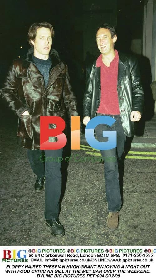Hugh Grant and AA Gill enjoy night out