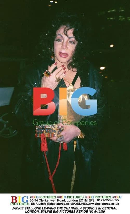 JACKIE STALLONE LEAVING CHANNEL 4 STUDIO