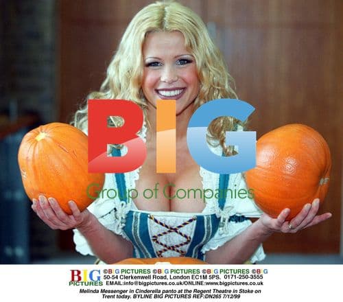 Melinda Messenger in Cinderella panto