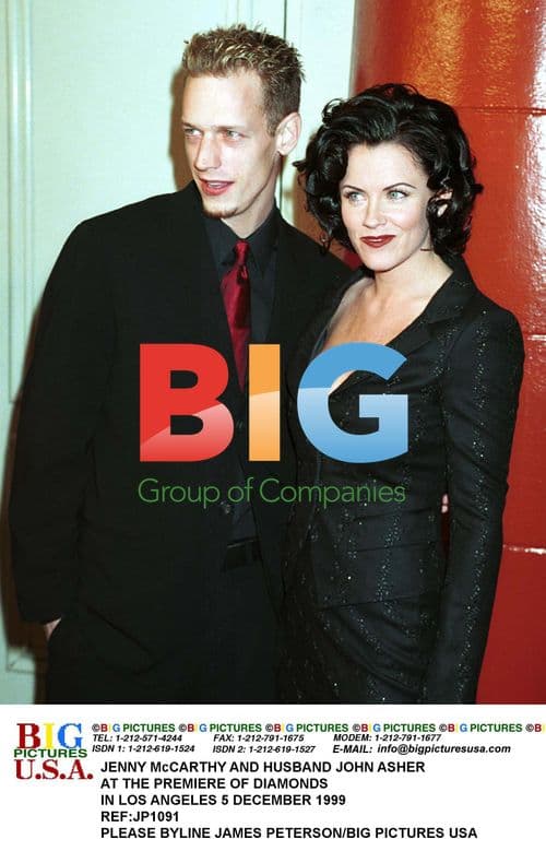 Jenny McCarthy and John Asher at Diamonds premiere