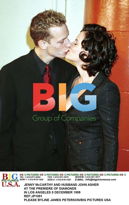 Jenny McCarthy & husband John Asher at Diamonds premiere