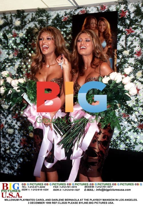 Playmates Carol & Darlene Bernaola with Verne Troyer