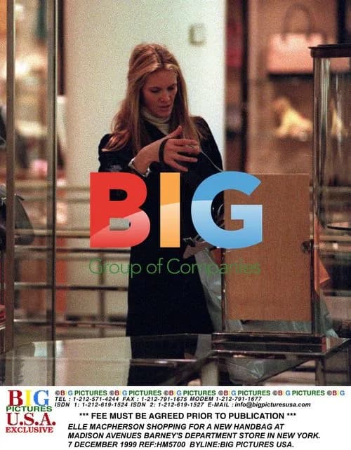 Elle Macpherson Shopping at Barneys