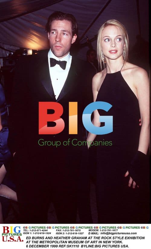 Ed Burns and Heather Graham at Rock Style Exhibition