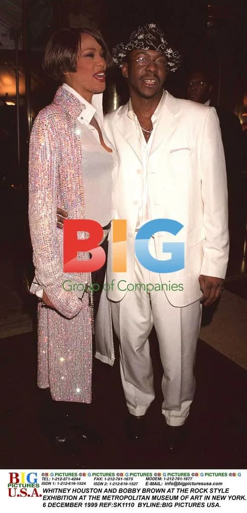 Whitney Houston and Bobby Brown at MET Exhibit
