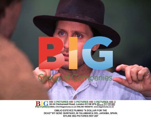 EMILIO ESTEVEZ FILMING "A DOLLAR FOR THE DEAD"
