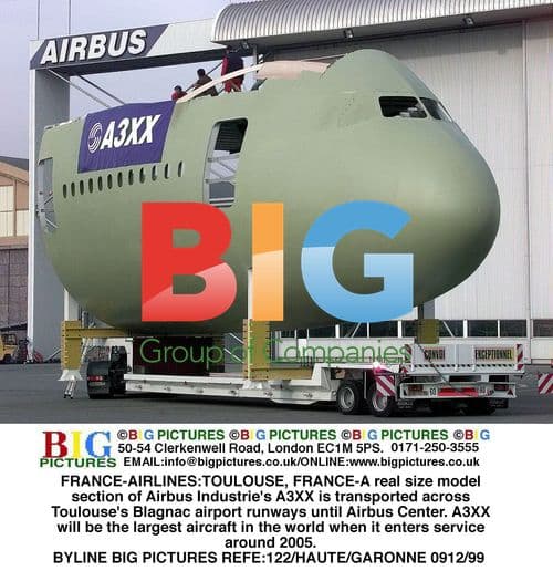 Airbus A3XX Model Transported in Toulouse
