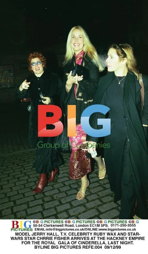 Jerry Hall and Ruby Wax at Cinderella Gala