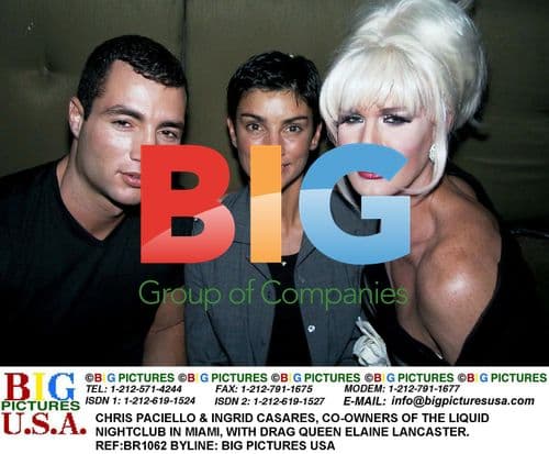 Chris Paciello and Ingrid Casares at Liquid Nightclub