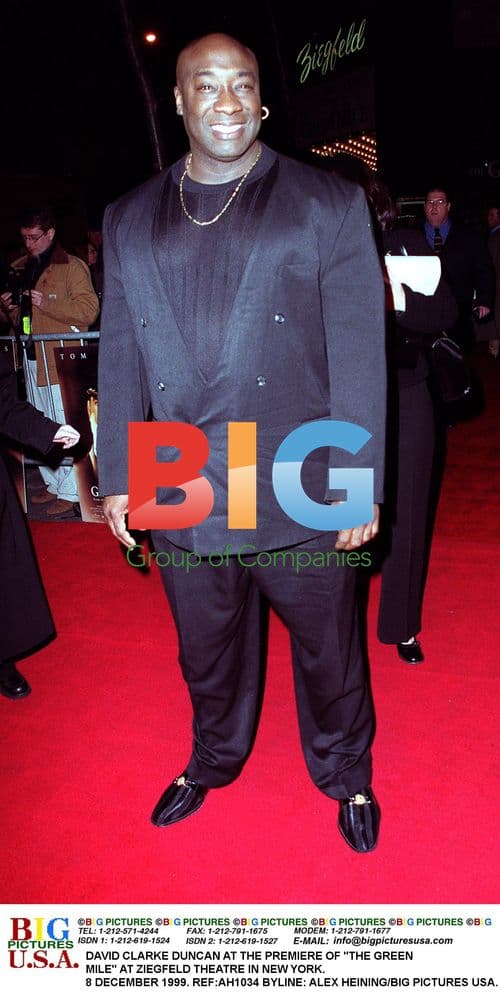 DAVID CLARKE DUNCAN AT "THE GREEN MILE" PREMIERE