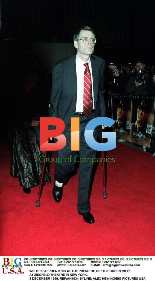 Stephen King at "The Green Mile" Premiere