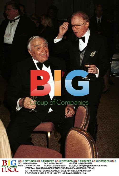 Ernest Borgnine and Red Buttons at 1999 Veterans Awards