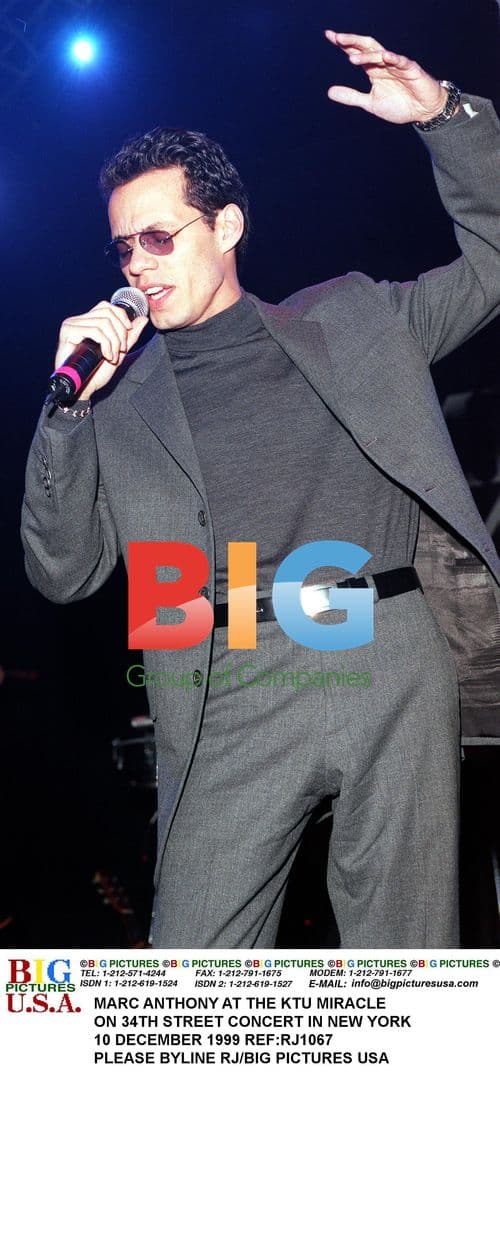 Marc Anthony at KTU Miracle Concert in NYC