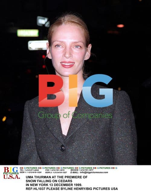 Uma Thurman at 'Snow Falling on Cedars' Premiere