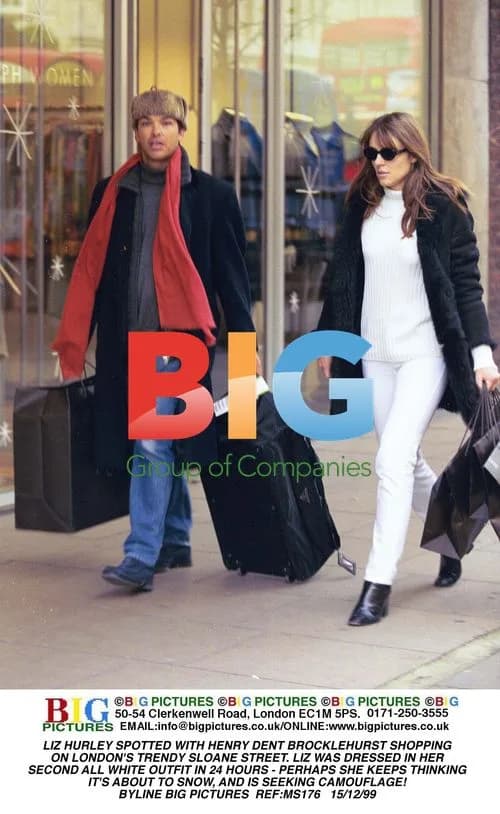 Liz Hurley spotted shopping in London