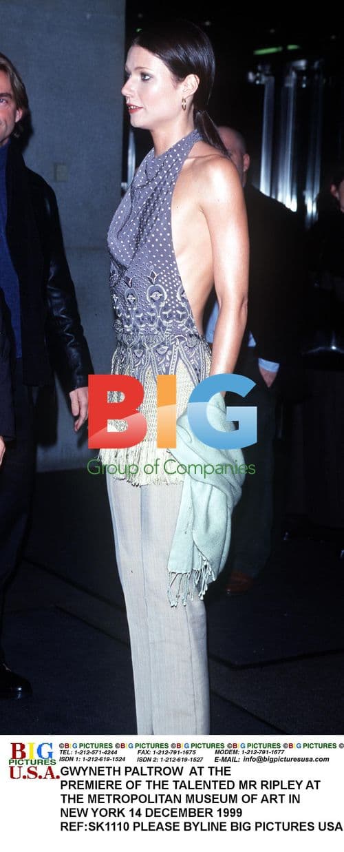 Gwyneth Paltrow at The Talented Mr. Ripley Premiere