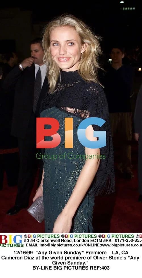 Cameron Diaz at "Any Given Sunday" Premiere