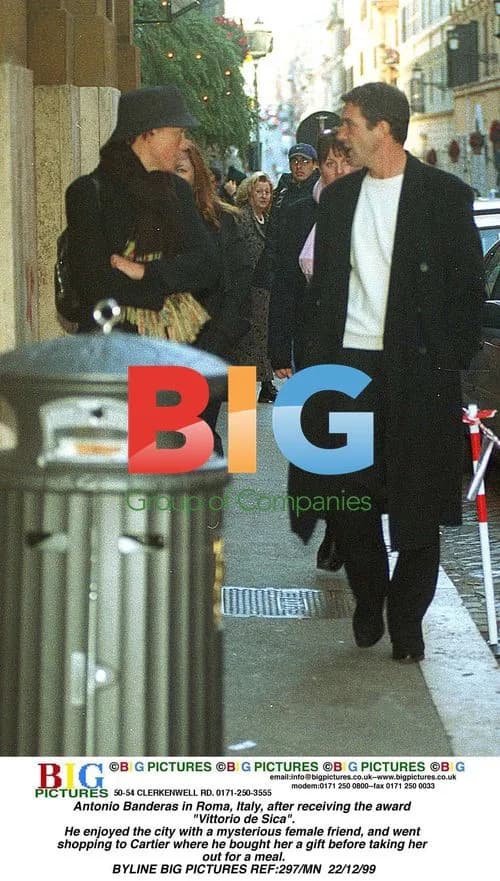 Antonio Banderas in Rome after Vittorio de Sica award