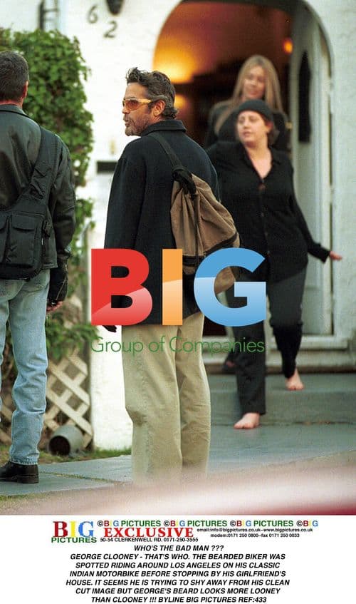 George Clooney Spotted on Motorbike