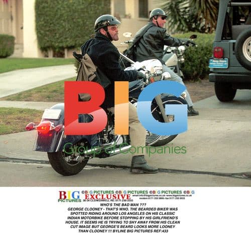 George Clooney Spotted on Classic Motorbike