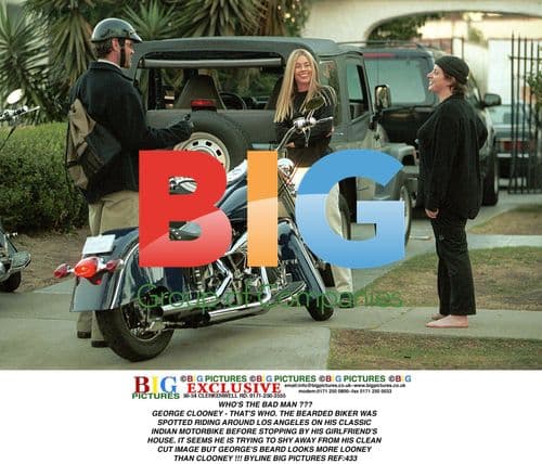 George Clooney Spotted on Motorbike in LA