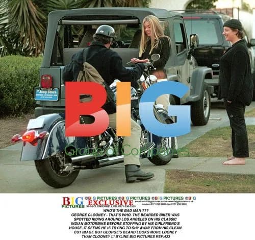 George Clooney Spotted on Classic Motorbike