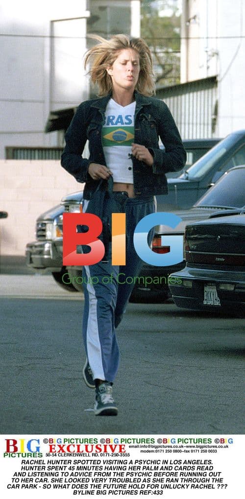 Rachel Hunter Visits Psychic in LA