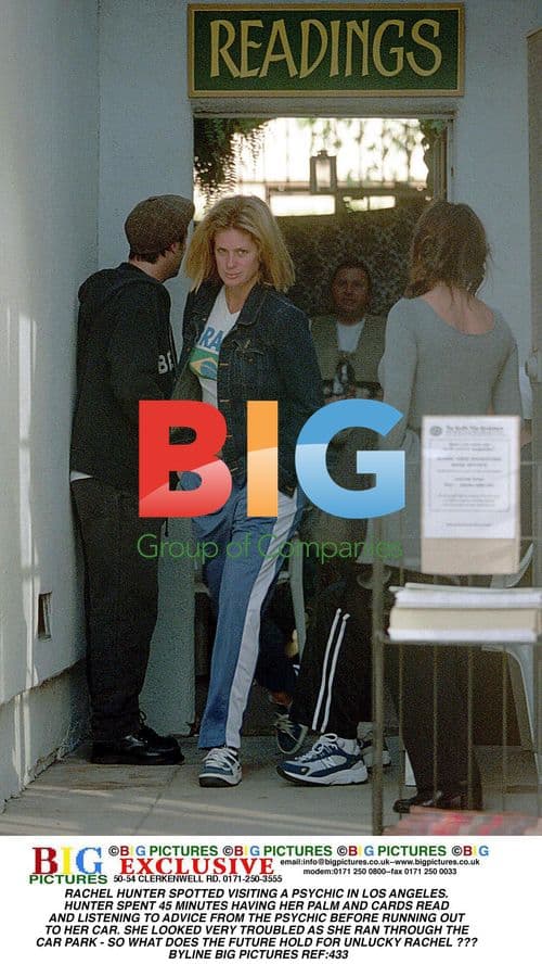 Rachel Hunter Visits Psychic in LA