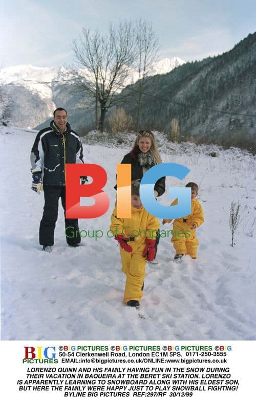 Lorenzo Quinn and Family Enjoy Snow in Baqueira